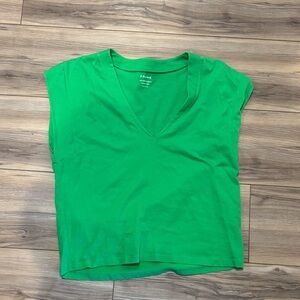 Frame Denim Women's Bright Green Muscle Tee